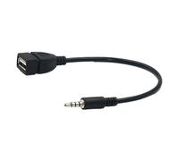 Samuliy Cavo Adattatore da 3,5 mm,Cavo convertitore Adattatore Jack Audio Maschio a USB Audio AUX - Cavi Jack Stereo per Auto ad Alta fedeltà, riproduci Musica nella Tua Auto