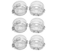 Samuliy Copri pomello per stufa - Dimensioni a prova di bambino - Confezione da 6 pezzi aggiornati design a doppia chiave dimensioni per la sicurezza dei bambini copertura per la manopola del forno a