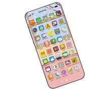 Samuliy Giocattolo Storie Touchscreen,Interattivo con Luci Accattivanti - Telefono Ricaricabile Luci Colorate per Apprendimento Domestico Giochi