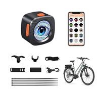 Samuliy Luce Posteriore Bicicletta | LED Ricaricabile Bicicletta,Lampada Antipioggia Luminosa per Scooter e Ciclismo Urbano,Ideale per Notte e Commuting di Uomini Donne e Bambini