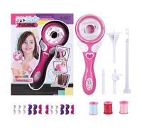 Samuliy Macchina per intrecciare i capelli, kit di strumenti per lo styling dei capelli, facile e multifunzionale per salone di bellezza, giocattolo per ragazze dai 5 ai 15 anni