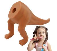 Samuliy Topper per dentifricio forma di dinosauro, dispenser creativo per dentifricio, tappi in silicone per uso alimentare, si adatta alla maggior parte dei tubi di dentifricio