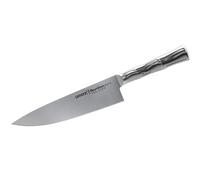 SAMURA Bamboo Coltello da Chef Giapponese Originale da 8 Pollici in Acciaio Inossidabile - Ideale per Tagli affilati e Confortevoli.