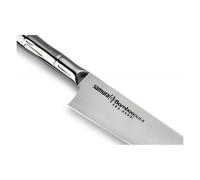 SAMURA Bamboo Coltello da Chef Giapponese Originale da 8 Pollici in Acciaio Inossidabile - Ideale per Tagli affilati e Confortevoli.