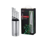 Samura BAMBOO KNIFE-BLOCK + SET4PZ (CUOCO-AFFETTARE-FILETTARE-SPELUCCHINO)SBA-05