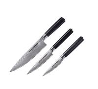 Samura Damasco Professionale Giapponese Coltello Da Cucina Set Coltello, Coltello Utilitario, Coltello Da Chef. Manico G-10. Durezza 61 HRC