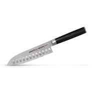 Samura MO-V SMALL SANTOKU C/ALVEOLI (Santoku knife hollow ground) CM.13,8