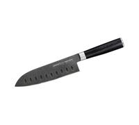 Samura MO-V STONEWASH SANTOKU (Santoku knife hollow ground) CM.18
