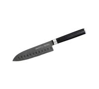 Samura MO-V STONEWASH SMALL SANTOKU (Santoku knife hollow ground) CM.13.8
