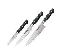 SAMURA PRO-S Set di coltelli 59HRC, Spelucchino, Coltello multiuso, Coltello da cuoco. 59 HRC.