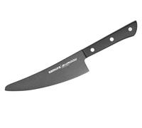 Samura SHADOW - Coltello da cucina in acciaio giapponese da 6,5", per taglio preciso ed eccellenza culinaria