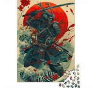 Samurai 1000 Pezzi Puzzle Facile Da Comporre Japanese Samurai Art Collection Divertimento Creativo Riduzione Dello Stress Per Lei O Lui Multicolore Idea Regalo 1000pcs (75x50cm)