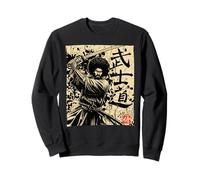 Samurai Africano Guerriero Afro Giapponese Bushido Storia Felpa