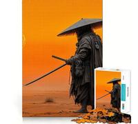 Samurai al tramonto nel deserto - Puzzle da 1000 pezzi per ragazzi - Migliora la memoria - Gioco rilassante e casual - Bordo preciso - Regalo elegante (38x52cm)