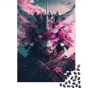 Samurai Armor Puzzle Cherry Blossom 1000 Pezzi Carta Riciclata Per Adulti E Oltre I 12 Anni Puzzle Divertente Regalo E Attività Per La Casa 70x50cm/1000pcs