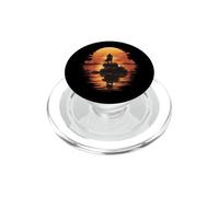 Samurai Arte Giapponese Shogun Guerriero Pacifico Tramonto Spada PopSockets PopGrip per MagSafe