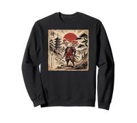 Samurai Axolotl Japanese Vintage Funny Gifts Graphic Art Felpa