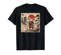 Samurai Axolotl Japanese Vintage Funny Gifts Graphic Art Maglietta