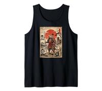 Samurai Bearded Dragons Japanese Vintage Gifts Graphic Art Canotta
