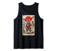 Samurai Bearded Dragons Japanese Vintage Gifts Graphic Art Canotta