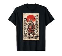 Samurai Bearded Dragons Japanese Vintage Gifts Graphic Art Maglietta