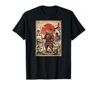 Samurai Bearded Dragons Japanese Vintage Gifts Graphic Art Maglietta
