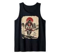 Samurai Bigfoot Guerriero Giapponese Arte Giapponese Sasquatch Canotta