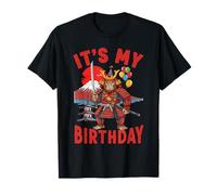 Samurai Bigfoot Japan Kawaii Anime Warrior Birthday Maglietta