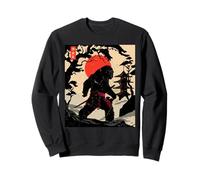 Samurai Bigfoot Japanese Vintage Funny Sasquatch Samurai Felpa