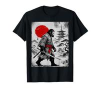 Samurai Bigfoot Sasquatch Ukiyo-e Art Guerriero Giapponese Maglietta