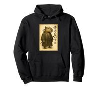 Samurai Capybara Giappone Vintage Art Felpa con Cappuccio