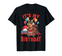 Samurai Capybara Japan Kawaii Anime Warrior Birthday Maglietta