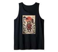 Samurai Capybara Japanese Vintage Funny Gifts Graphic Art Canotta