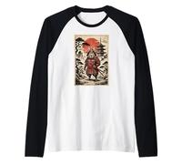 Samurai Capybara Japanese Vintage Funny Gifts Graphic Art Maglia con Maniche Raglan
