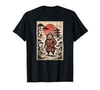 Samurai Capybara Japanese Vintage Funny Gifts Graphic Art Maglietta