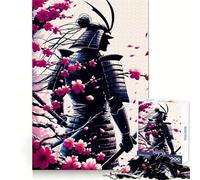 Samurai Cherry Blossom Puzzle da 1000 pezzi per adolescenti, stimola la memoria, favorisce la calma, stimola la fantasia, crea una piacevole sorpresa (50x75cm)
