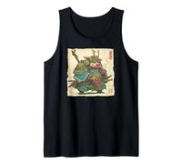 Samurai Cinghiale Arte Giapponese Vintage Guerriero Maiale Zodiaco Regalo Canotta