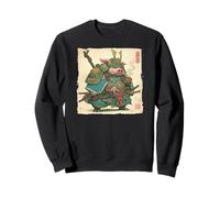 Samurai Cinghiale Arte Giapponese Vintage Guerriero Maiale Zodiaco Regalo Felpa