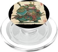 Samurai Cinghiale Arte Giapponese Vintage Guerriero Maiale Zodiaco Regalo PopSockets PopGrip per MagSafe