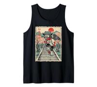 Samurai Corvo Skateboarding Tempio Arte Giapponese Oni Canotta