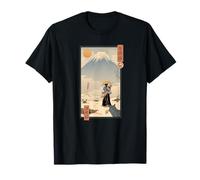 Samurai del Monte Yotei Vintage Giapponese Ukiyo-e Art Maglietta