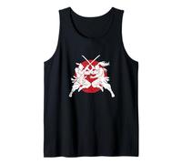 Samurai Duello Silhouette Sole Rosso Canotta