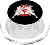 Samurai Duello Silhouette Sole Rosso PopSockets PopGrip per MagSafe