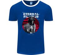 Samurai Fighter Teschio Mma Misto Arti Marziali Uomo Ringer Fotl