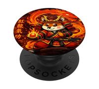 Samurai Fox sotto il licenziato PopSockets PopGrip Adesivo