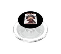 Samurai giapponese Boba Tea Warrior Ukiyo Bubble Tea Samurai PopSockets PopGrip per MagSafe