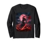 Samurai Giapponese Epic Magical Space Otaku Anime Manga Maglia a Manica