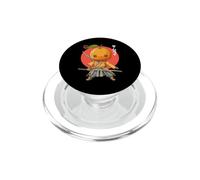 Samurai giapponese Guerriero arancione Ukiyo Sensei Samurai PopSockets PopGrip per MagSafe