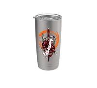 Samurai Giapponese, Oni Demon, Sakura, Spada Katana Bicchiere termico in acciaio inox doppia parete