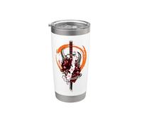 Samurai Giapponese, Oni Demon, Sakura, Spada Katana Bicchiere termico in acciaio inox doppia parete